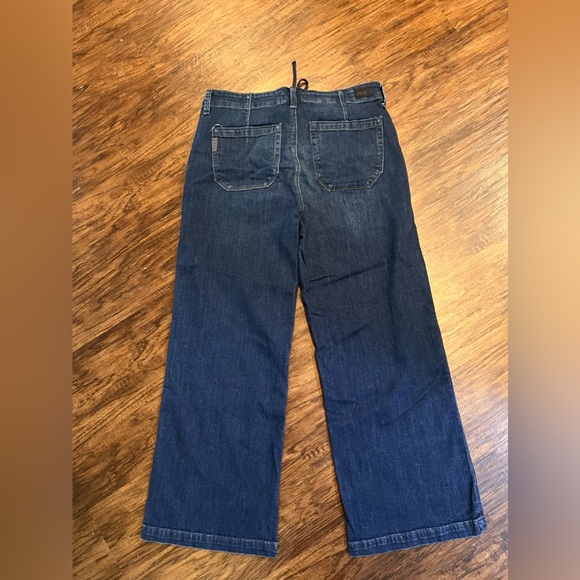 PAIGE denim! Carly Wide Leg Crop Jeans in Roya. Sz: 31 - Picture 3 of 7